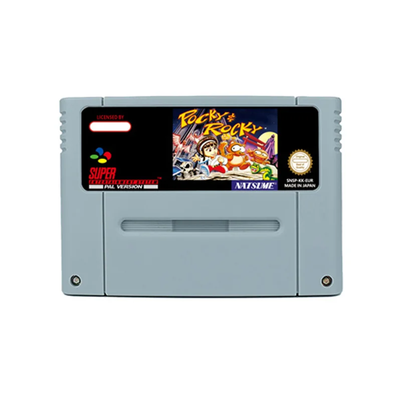 لعبة حركة Pocky & Rocky 2 لـ SNES ، عربة 16 BitRetro ، هدية الأطفال