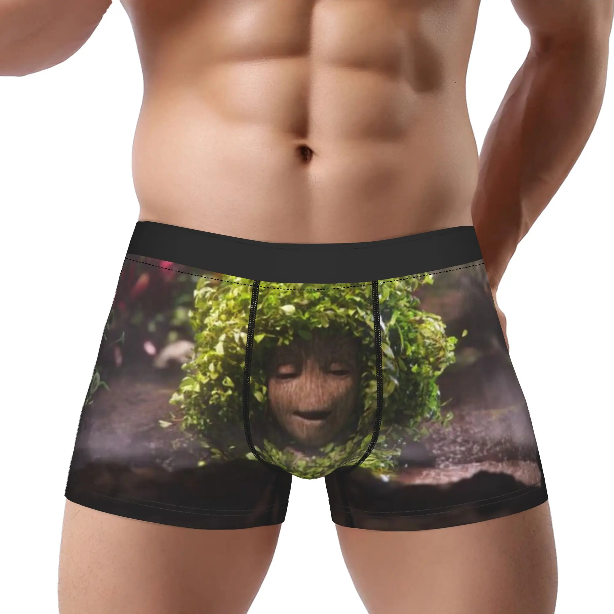 

Camouflage By Vegetation Groot Underpants Breathbale Panties Male Underwear Ventilate Shorts Boxer Briefs