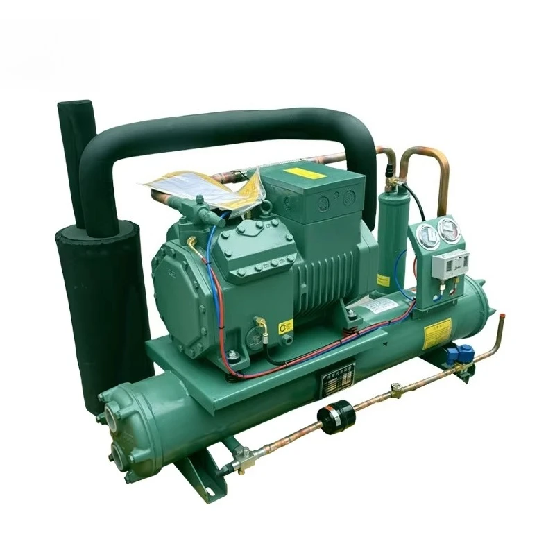 

Quick 15hp Water-cooled Condensing Unit Industrial Water Cooler Semi-hermetic Reciprocating Compressor