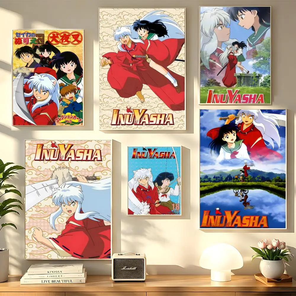 Comics I-Inuyasha Painting Calligraphy Wall Art HD Canvas Oil Painting Posters Prints Home Bedroom Living Room Decor Gift