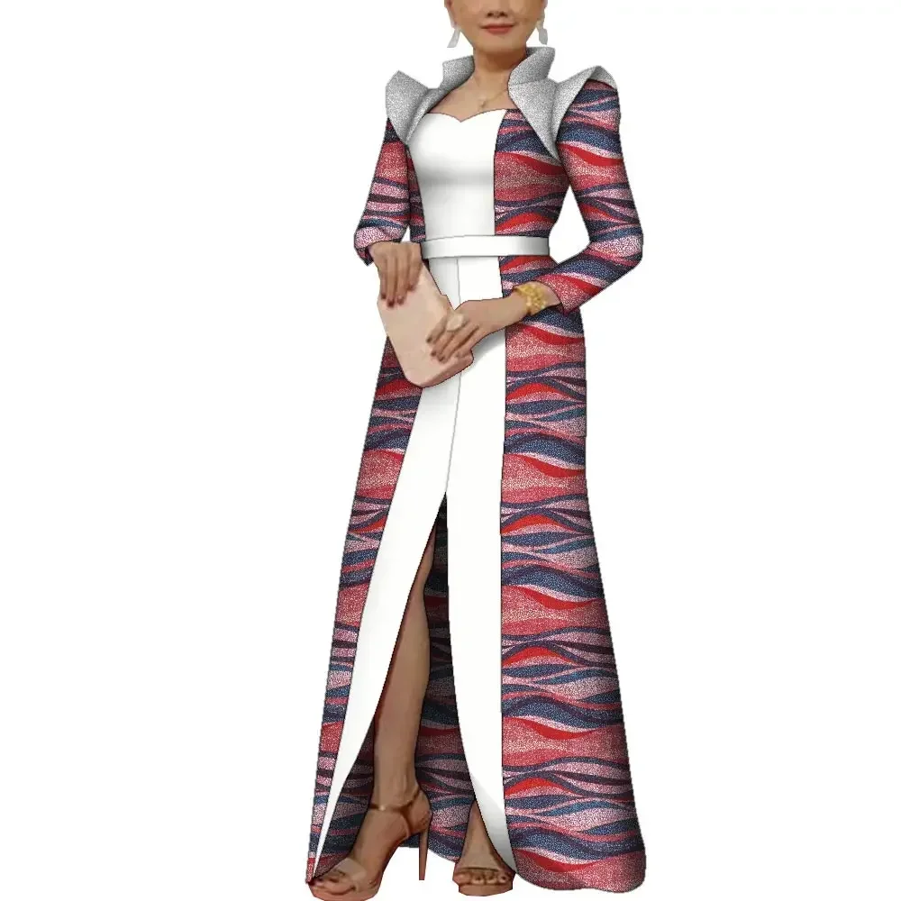 Autumn Women Dress African Clothing Long Sleeve Dashiki Long Maxi Dresses for Women Party Robe Dress Plus Size 6XL Wy10005