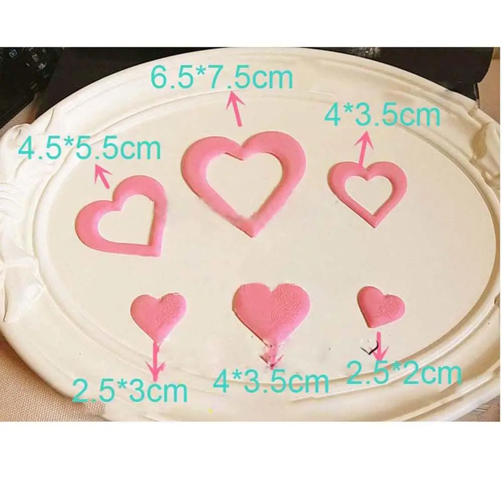 3D Heart Shape Chocolate Silicone Mold Cookie Wedding Cake Toppers Tools DIY Baking Mould Fondant Muffin Reusable Non-stick