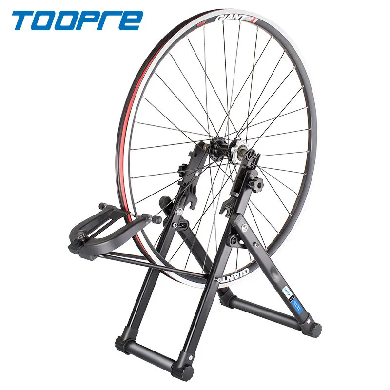 TOOPRE Bike Wheel Truing Stand Portable Folding Bicycle Rim Adjustment Table MTB Road Wheel Aligner Hub Corrector Repair Tool