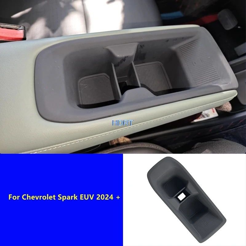 

Car Styling Central Console Armrest Storage Box Organizer Water Cup Holder Pad Cover Accessories For Chevrolet Spark EUV 2024 +