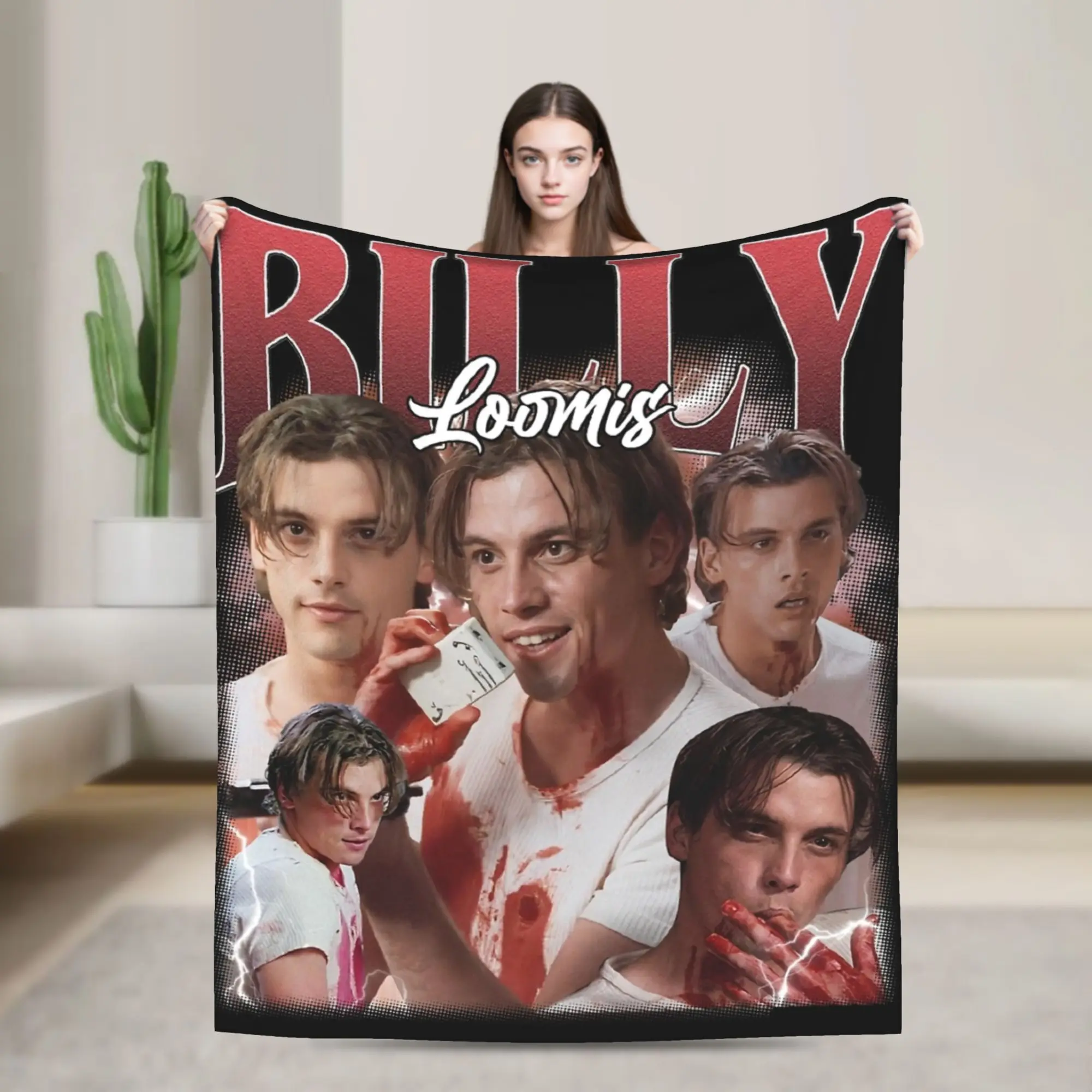 Billy Loomis Blanket Coral Fleece Plush Textile Decor  Breathable Ultra-Soft Throw Blanket for Bed Couch Bedding Throws
