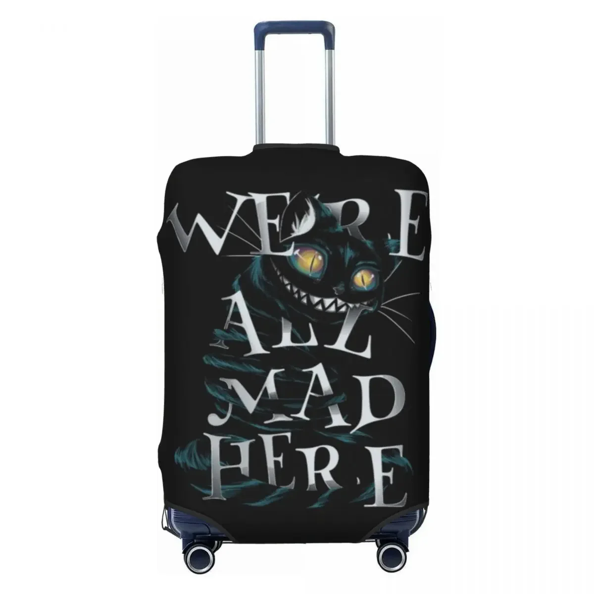 

Защитный чехол для дорожного чемодана с черным драконьим узором, эластичная ткань, подходит для багажа 18-32 дюймов, пылезащитный, моющийся, устойчивый к царапинам