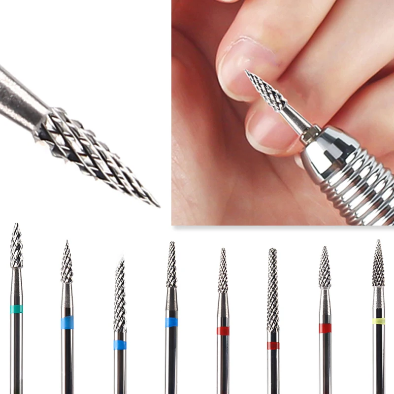 Ausverkauf! Fräser, Schleifwerkzeug, Nagelbohrer, Hartmetall-Nagelbit für Maniküre, Pediküre, Nägel, elektrische Nagelfeile, Zubehör, Werkzeuge 3/32" – Detail 8