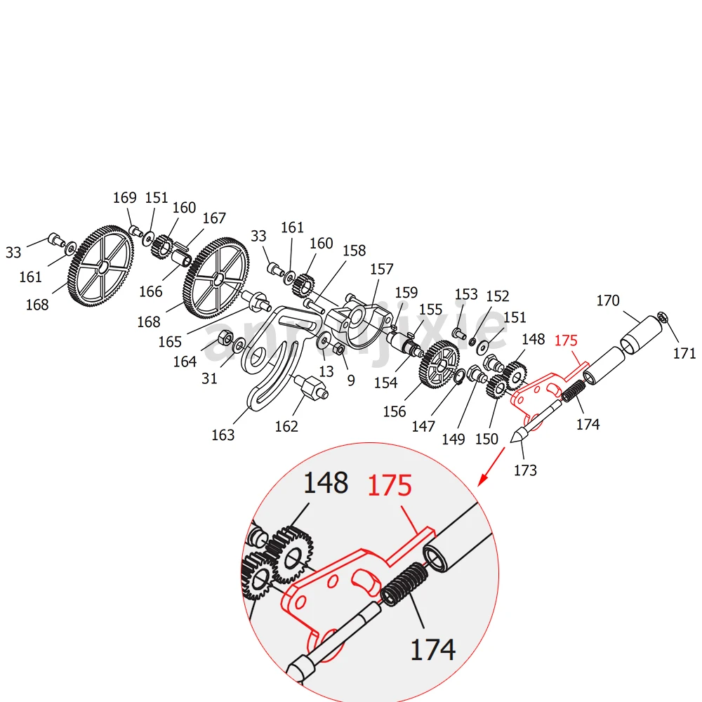 Pivot, Back Gear Shifter SIEG SC2-175&JET BD-X7&Grizzly G0765 Gear Shifting Pivot  Mini Lathe Spare parts