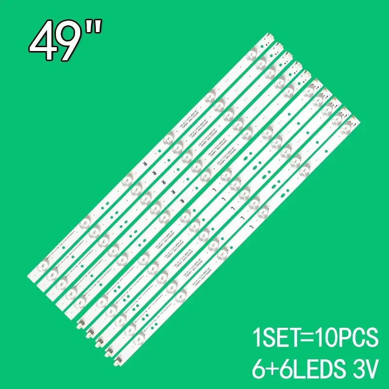 Retroilluminazione a Led TV 3V da 498mm per Changhong 49 pollici LB-C490F13-E2-L-G1-SE3 49 d1000 muslimexay9 C490F14-E1 AX049LD7001