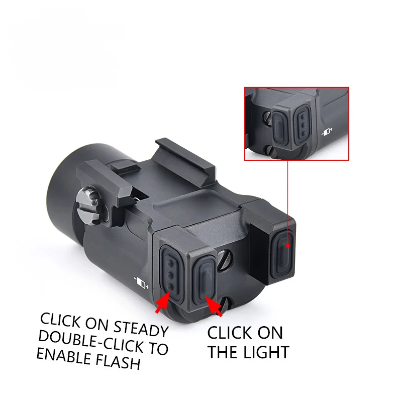 WADSN Zenitco KLESCH-1 linterna táctica LED con riel Picatinny - imagen 5