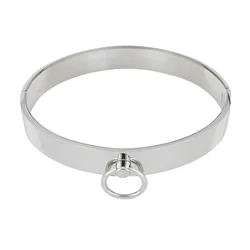 Stainless steel choker Necklace Restriants Collars Torques O-rings Choker Women Men Chokers