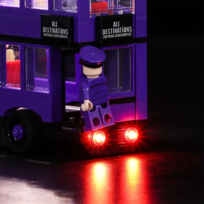 Zestaw oświetlenia LED DIY do autobusu rycerskiego LEGO 75957 (tylko światło LED, bez modelu klocków)