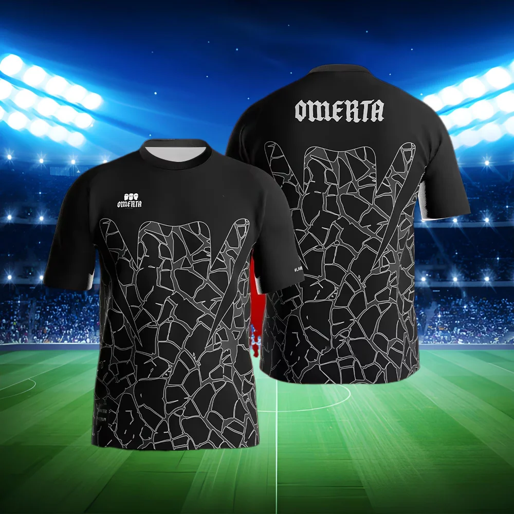 

Men's T-Shirts OMERTA Boxing Fans Print Breathable Jersey Outdoor Sportwear Man Short Sleeve T-shirt Oversized Men Clothing Tops