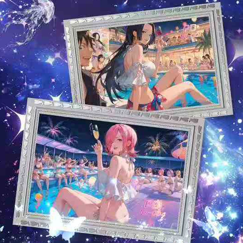 Venta al por mayor, caja de colección de Goddess Story, tarjeta de Metal, regalos Doujin CCG para niños, pasatiempos de cumpleaños