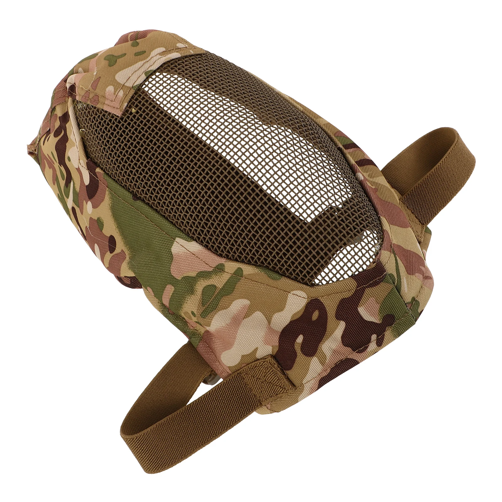

Metal Mesh Face Mask Full Coverage Steel Grid Mask Fencing Protective Gear Adult Gaming Hood AntiImpact Design Breathing