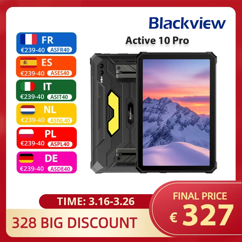 [World Premiere] Blackview Active 10 Pro Rugged Tablets 5G MTK 7300, 11