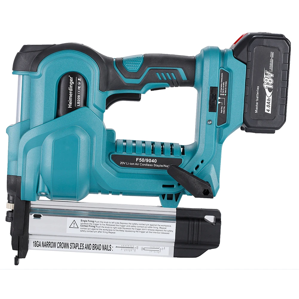 Imagem -06 - Cordless Electric Nailer e Grampeador Gun em Compatível com Makita e Heimerdinger Bateria F50 e 9032 K432 18v 500 Pcs