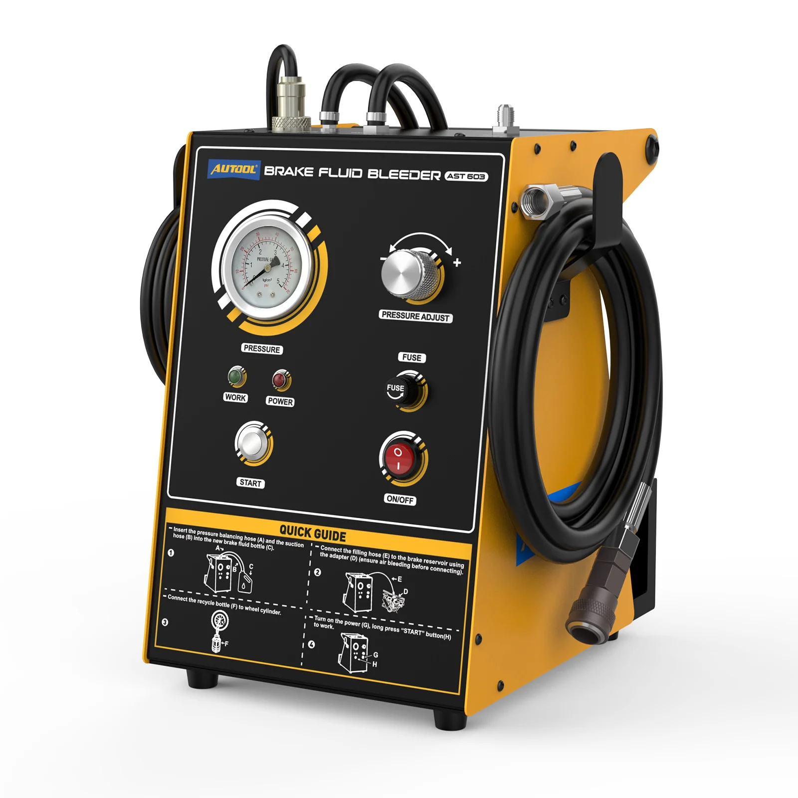 

AUTOOL AST603 автомобильные насосы для прокачки тормозной жидкости, инструмент для замены тормозного масла 110 В 220 В, автомобильный быстрый тормозной экстрактор