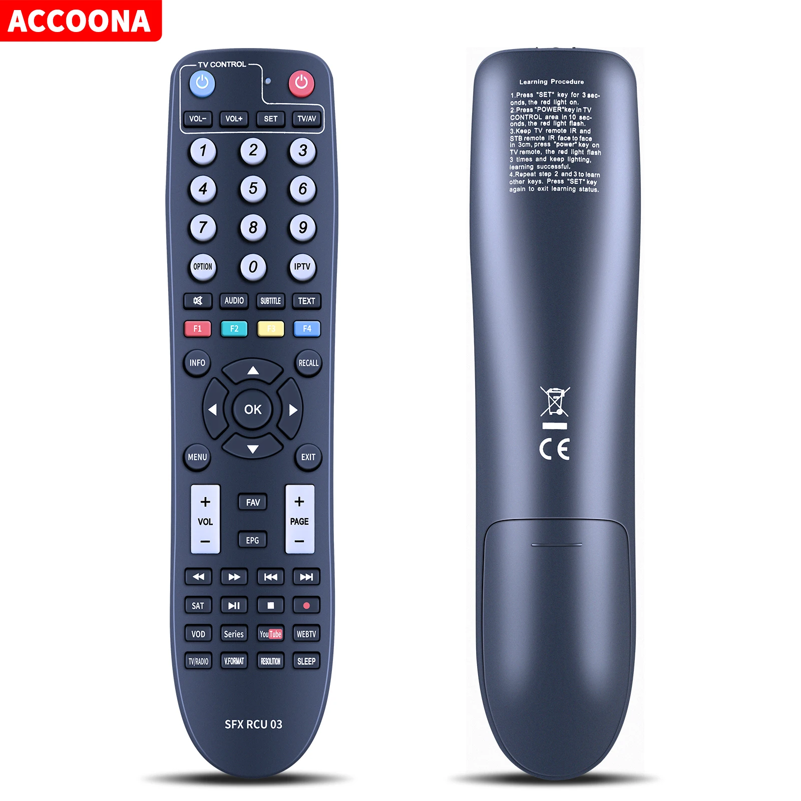 Remote control for Octagon SFX RCU 03 SX SF