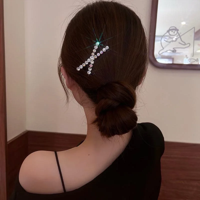 Leichter, luxuriöser Diamant-Kreuz-Stil, modischer und vielseitiger Haarnadel-Temperament-Haarschmuck für Frauen – Detail 4