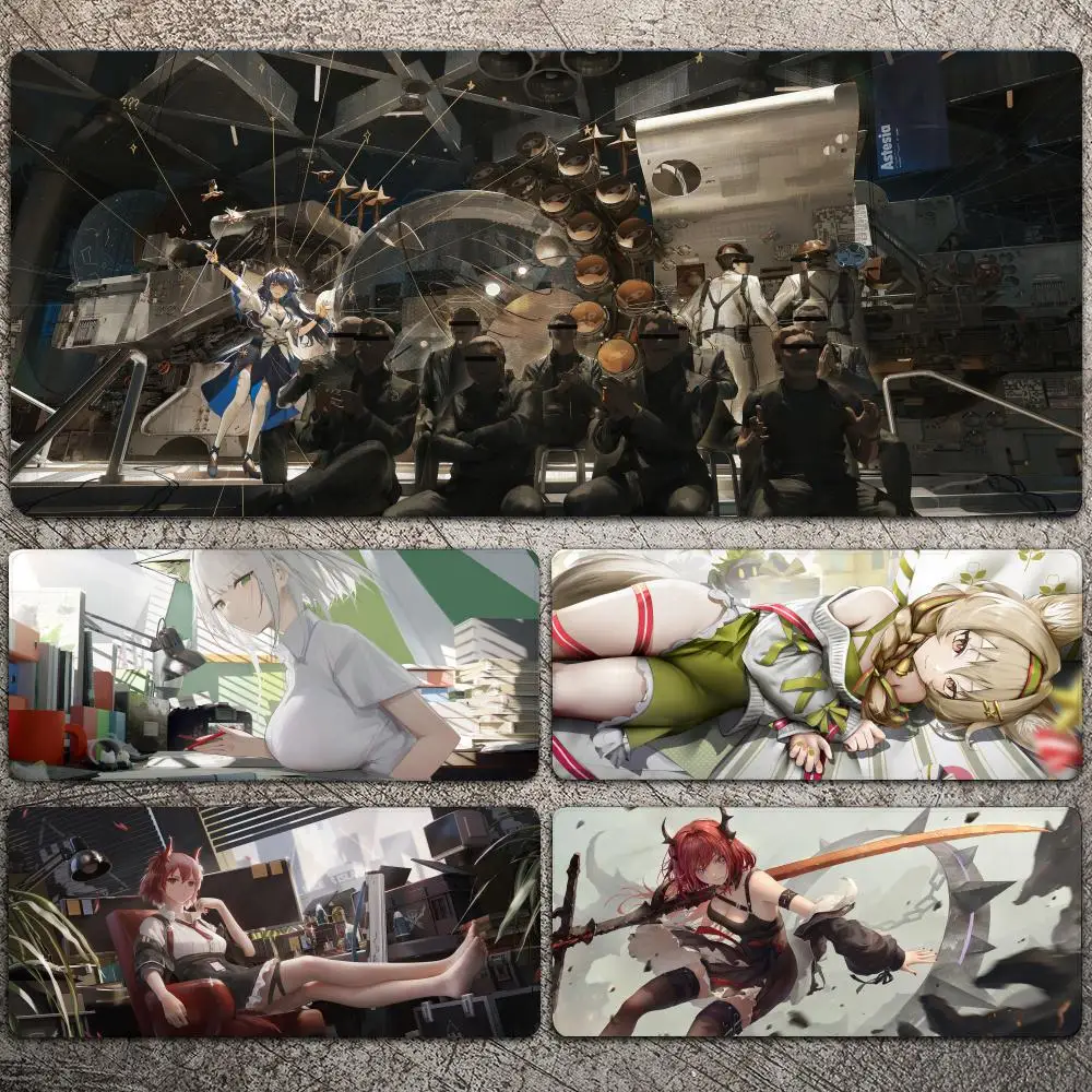 

Arknights Anime Girl Mousepad Large Gaming Mouse Pad LockEdge Thickened Computer Keyboard Table Desk Mat