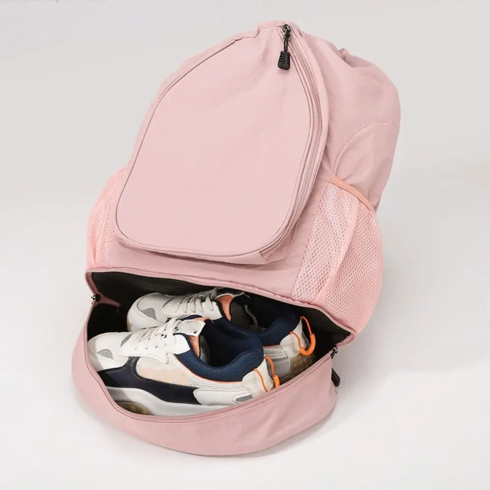 

2 Rackets Tennis Racket Backpack Large Capacity with Shoes Pocket Badminton Sports Bag Drawstring Closure Adjustable Strap