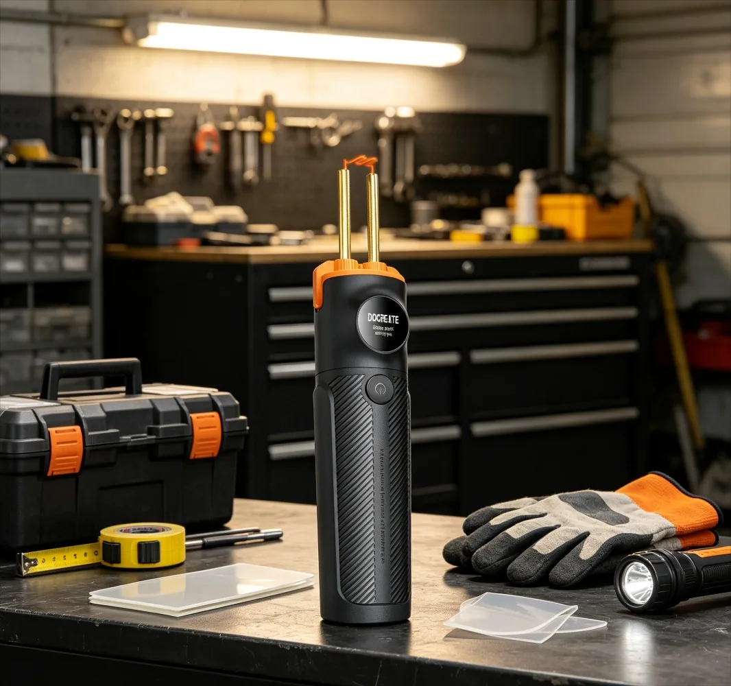 Soldador de Plástico PW35 com 4 Tipos de Grampeadores, Bateria Recarregável USB de 4000mAh para Reparos em Para-choques de Carro, Caiaques e Plásticos