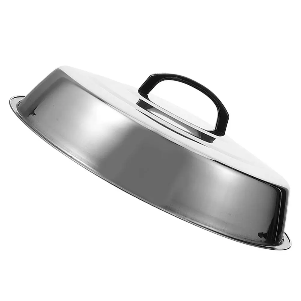 

BBQ Grill Dome Stainless Steel HighArched Lid Outdoor Camping Cooking Basting Cover AntiDrip Design Versatile Kitchen Barbecue