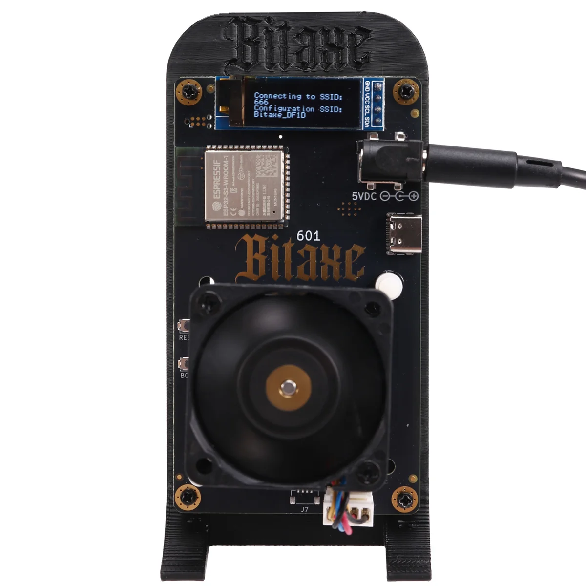 

IYBBW-Bitaxe Gamma 601 Solo Miner 1,2TH/S 18 Вт BM1370 Asic Chip от Antminer S21 Pro Bitcoin BTC Miner с кронштейном, вилка европейского стандарта