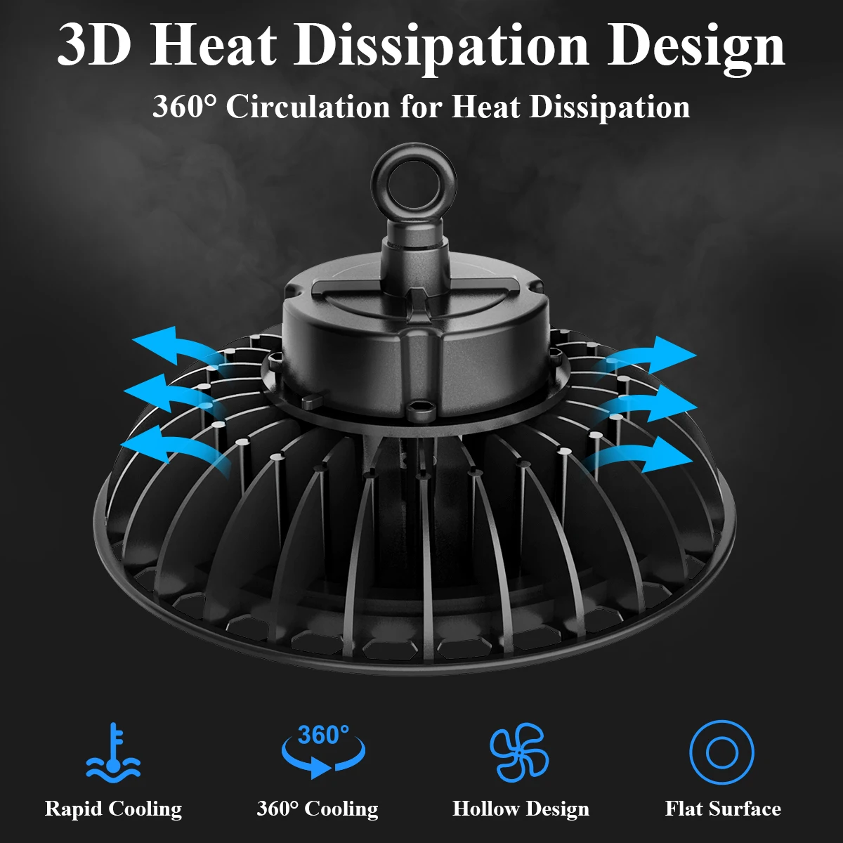 Newest Design Explosion Proof Industria Lighting Fixture 150 Watt High Power Warehouse Led Ufo High Bay Light