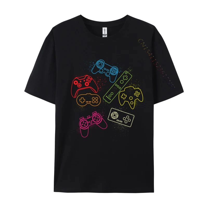 

Gaming Controllers Video Games Gamers T-Shirts Hip Hop Leisure Tees Hip Hop Cotton Men's Top T-Shirts