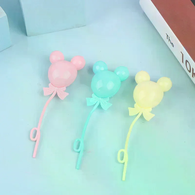 /GJ/3Pcs Colorful 1/12 Scale Dollhouse Miniature Colorful Balloons Doll House Decor