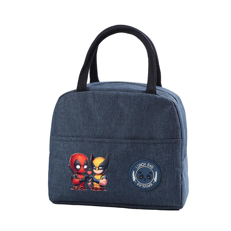 2024 New Dead-pool Superhero Lunch Bag Portable Fresh Cooler Bags Insulated Picnic Bag for Women Men Lunch Box Tote Food Bags