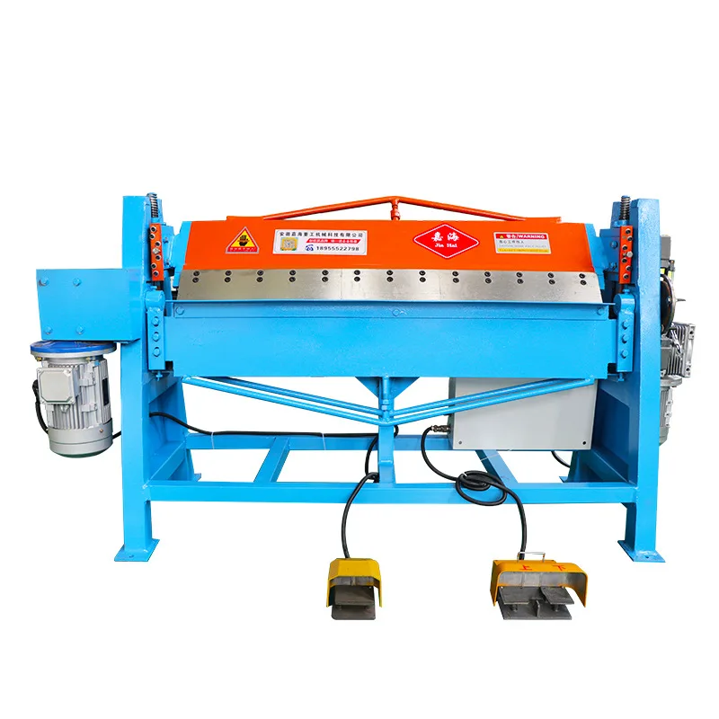Small electric aluminum profile folding machine Ventilation duct 2.5 meters Bending machine 1.3 folding machine