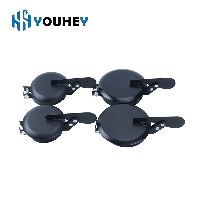 100mm - 140mm Diesel Generator Exhaust Rain Caps Hat Chimney Exhaust Pipe Muffler Rain Cap Flapper Funnel Rainproof Cover