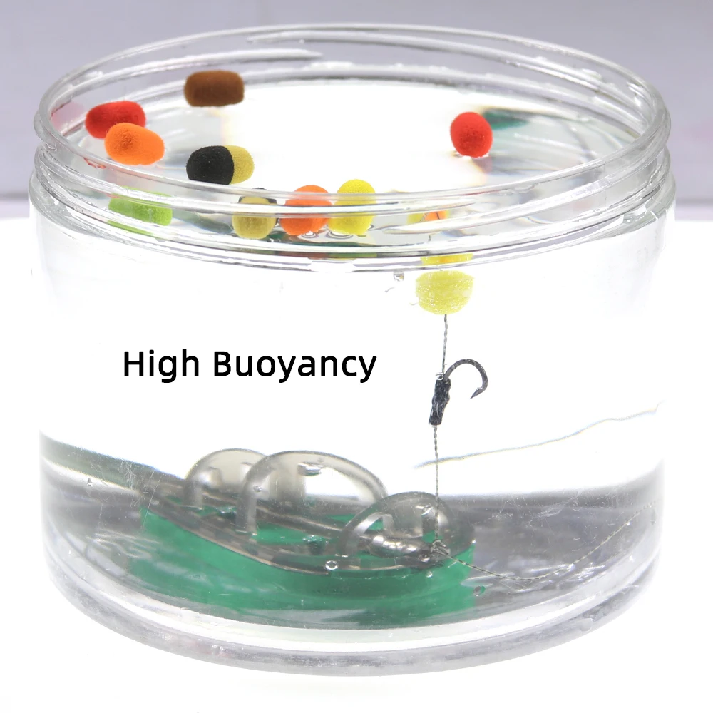 15pcs/pack Fish Baits Lure 8mm Zig Rig Foam Cylinder Carp Fishing Bait Foam Boilie Pop Ups Hook Brown Red Terminal Tackle