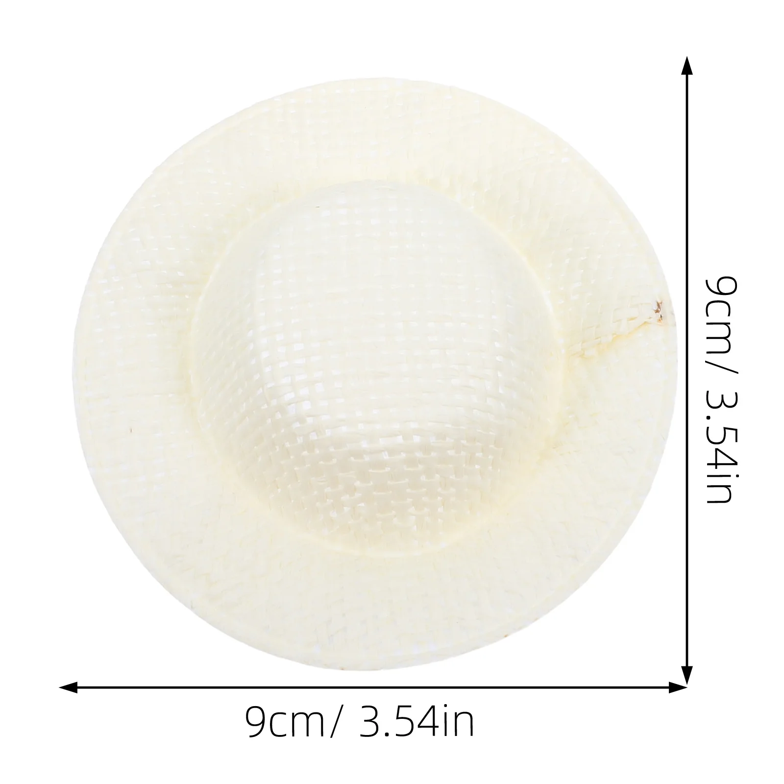 15 stuks miniatuur geweven hoeden imitatie stro mini hoeden ambachtelijke materiaal DIY handgemaakte poppenhuis accessoires kleine hoed