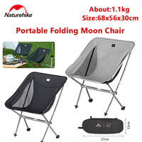 Naturehike YL05 Folding Chair Camping Outdoor Ultralight Travel Furniture Aluminum Alloy Support Durable Beach Moon Chair