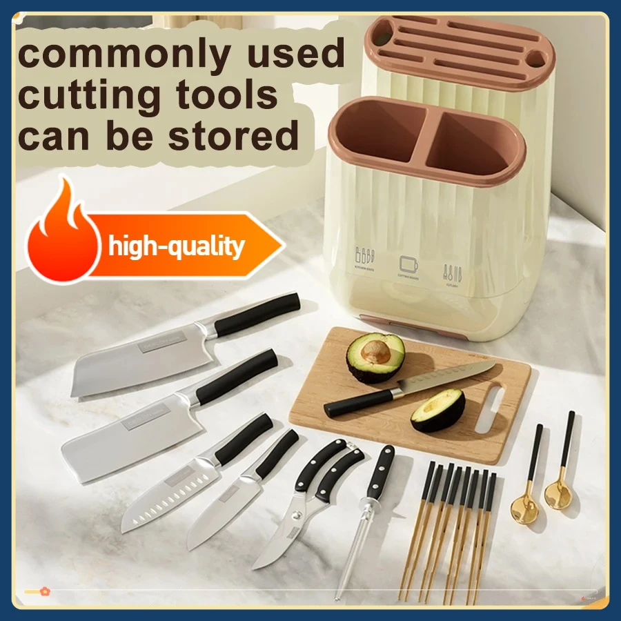 

Кухонная полка, бытовая полка для хранения овощей, слив на столешнице, держатель для палочек для еды, разделочная доска, встроенный держатель для ножей