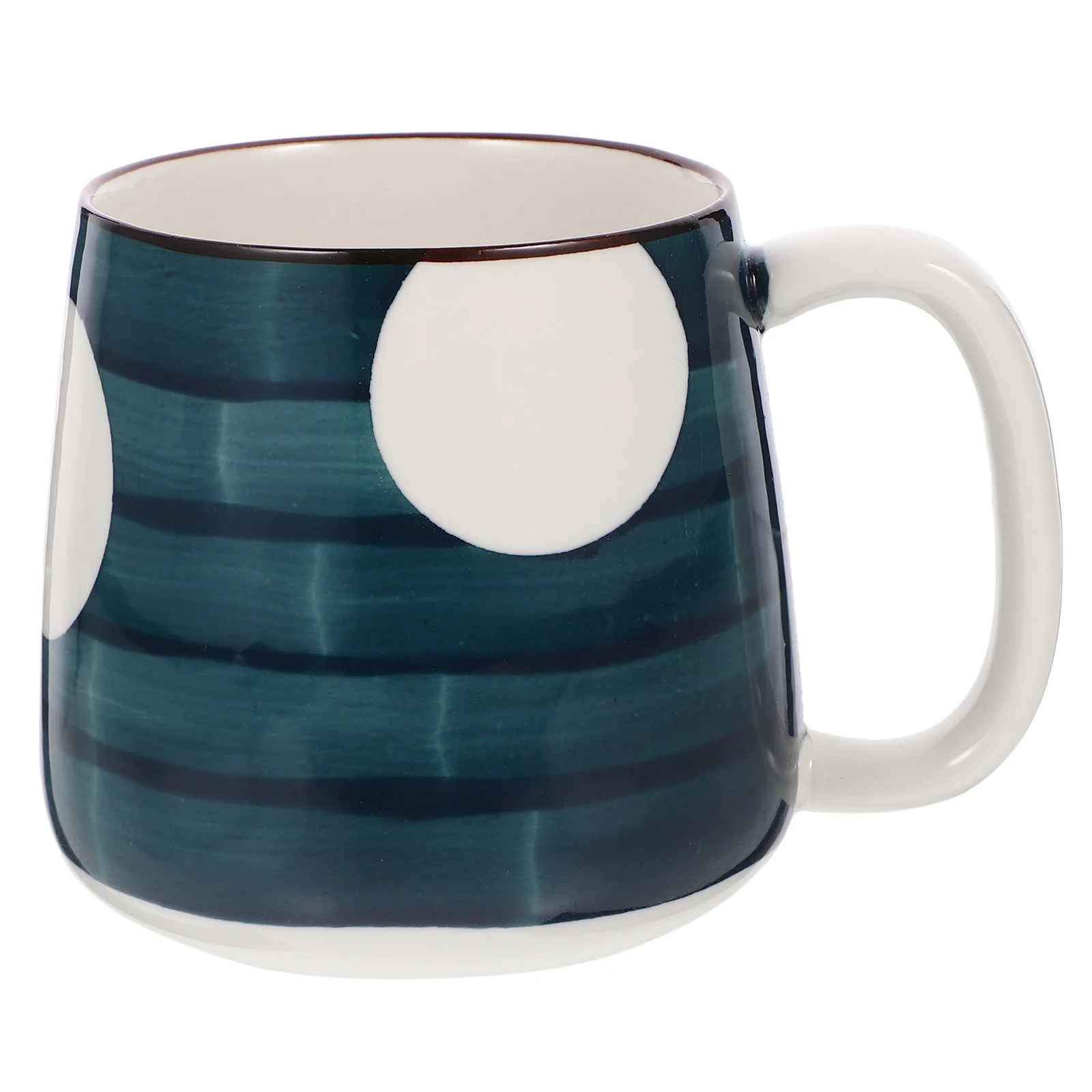 

Ceramic Mug Large Latte Cappuccino Coffee Cup Decorative Home Office Drinkware Attractive Hand Painted Japanese Style