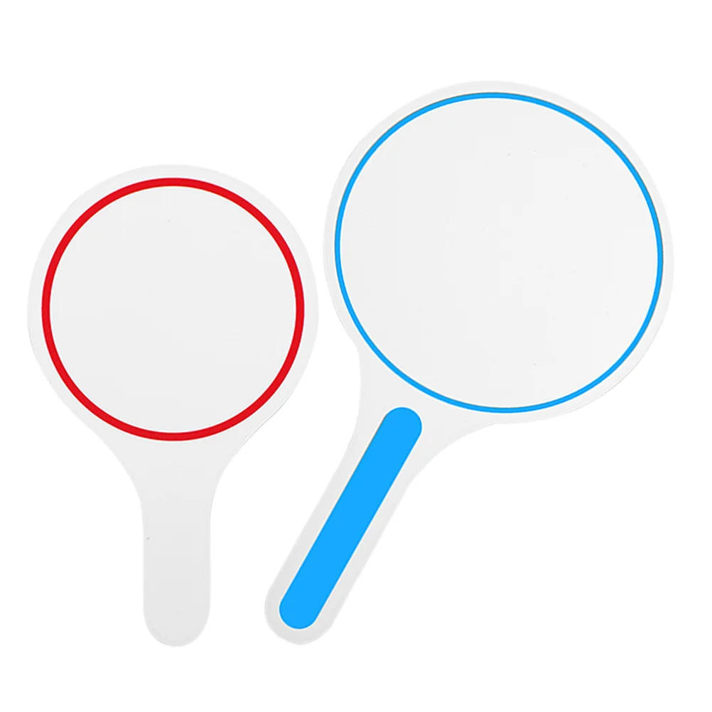 2 قطعة لوحة النتائج فارغة يده السبورة قابلة لإعادة الاستخدام الجاف محو مجداف لمزادات التصويت الفصول الدراسية طالب الكتابة المحمولة الصغيرة #3