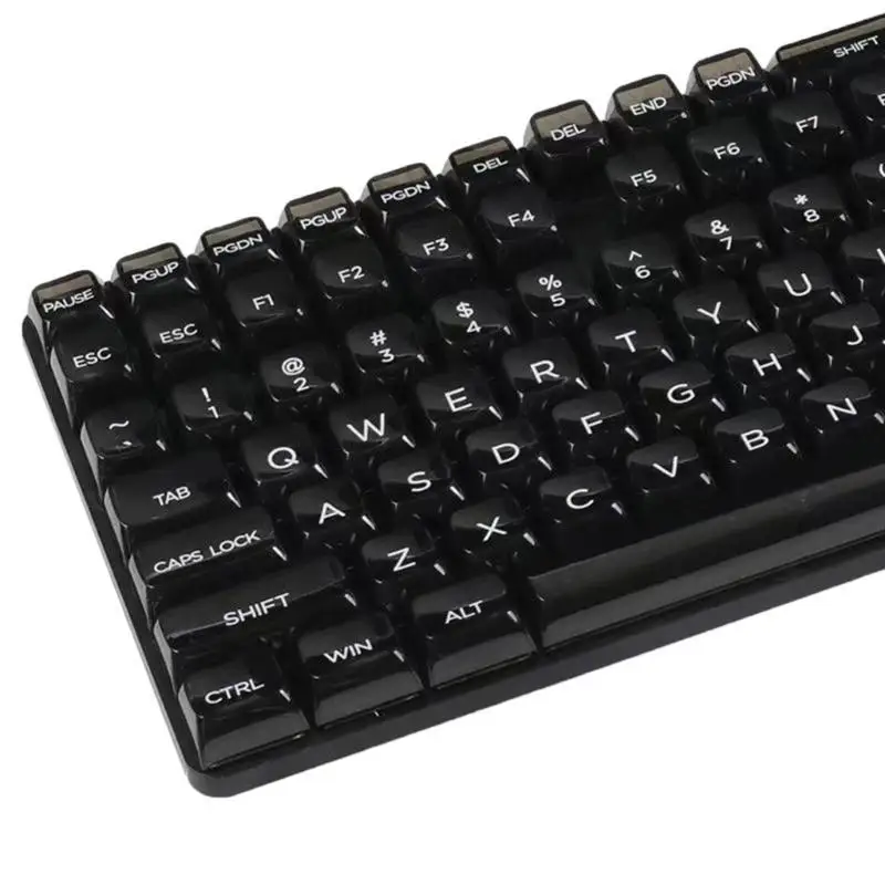 31BA Backlit Keycaps 132Keys PC Crystal Translucents Keycap CBSA Profile for 61/62