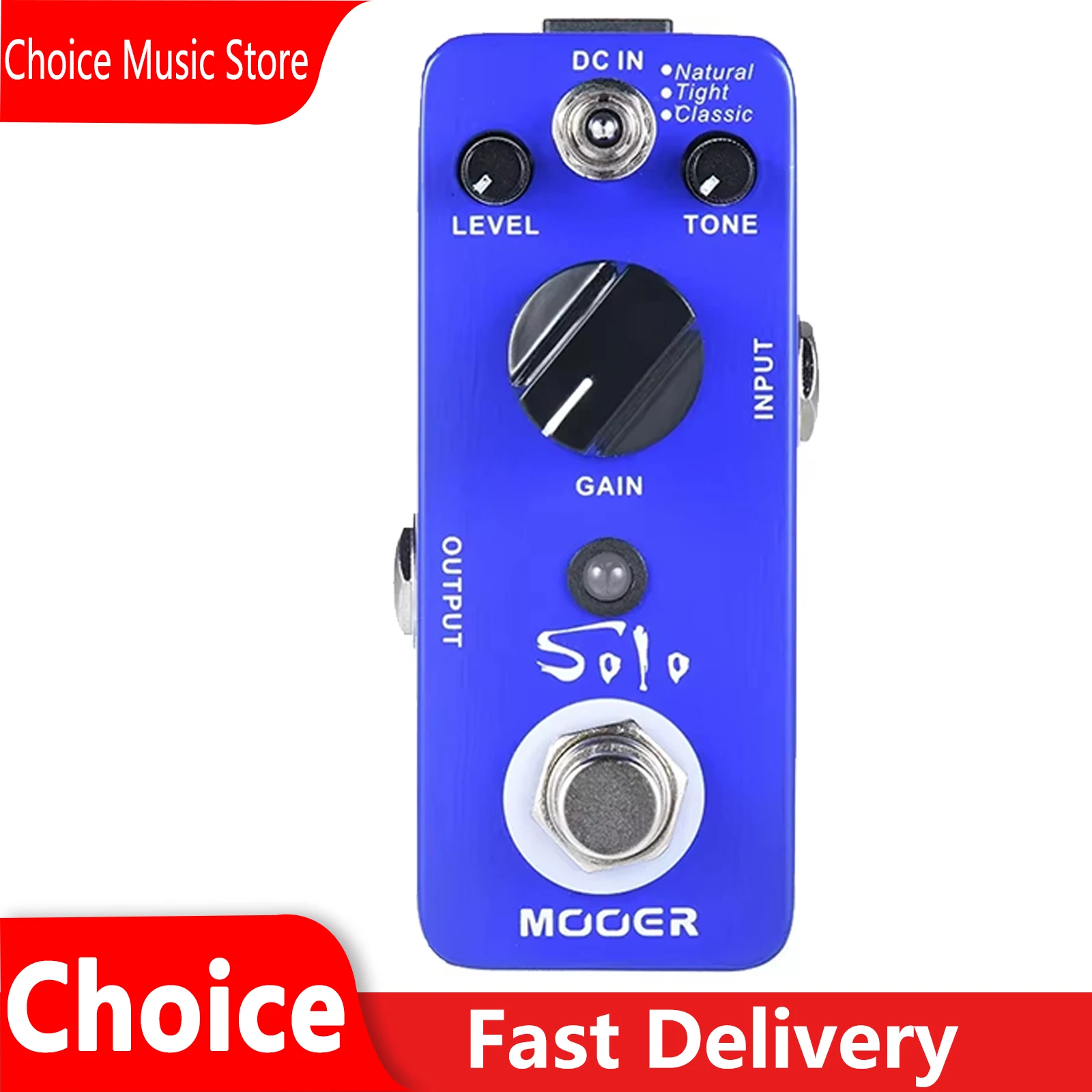 

MOOER Solo Distortion педаль для электрогитары, эффект High-Gain, 3 режима, натуральный плотный классический эффект, настоящий байпас, детали гитары