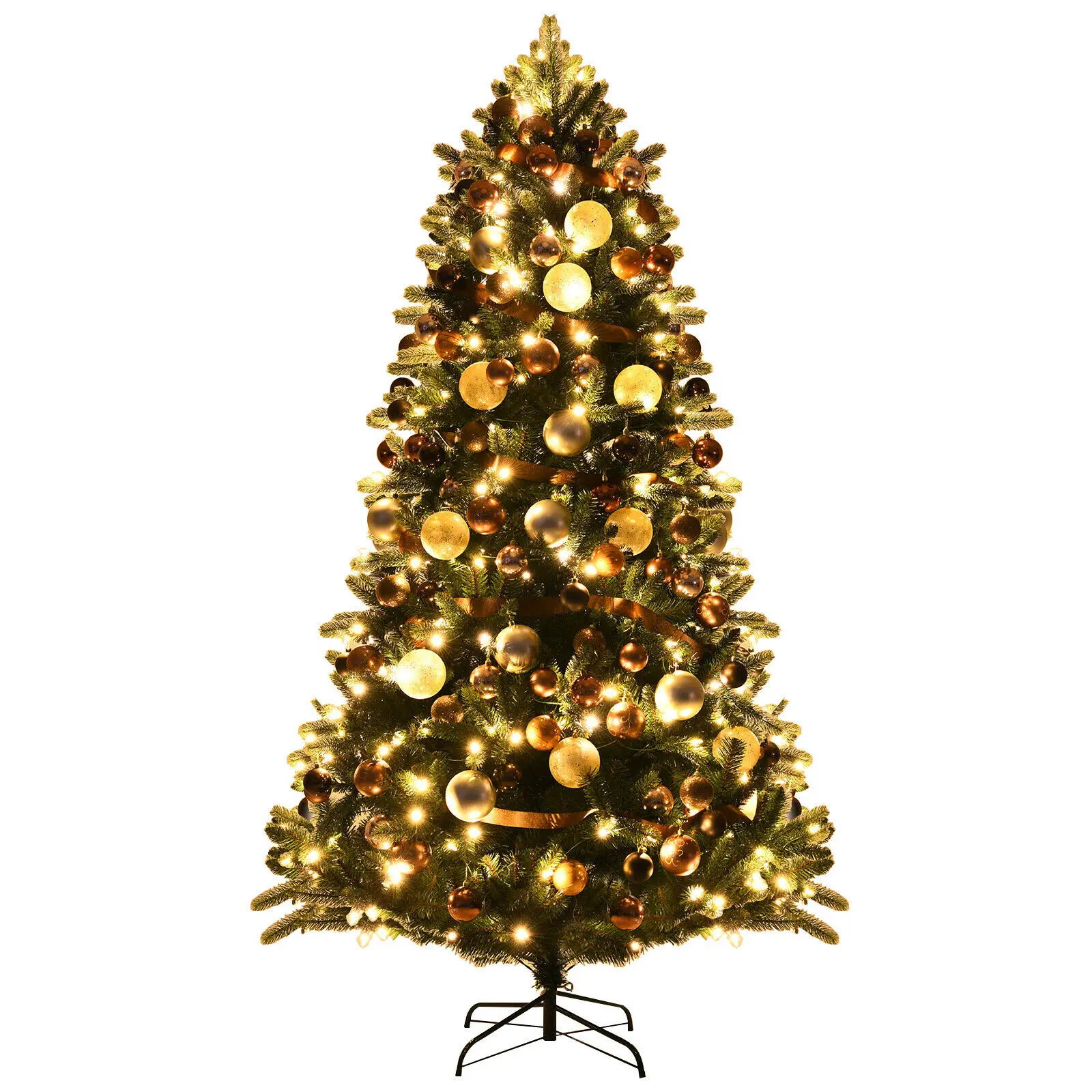 Costway 3ft Unlit Artificial Christmas Halloween Mini Tree Black w/Plastic Stan