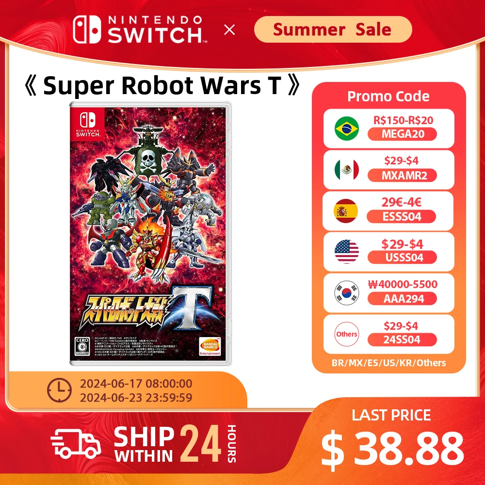 Nintendo Switch- Super Robot Wars T -Stander Edition Games Cartridge Physical Card