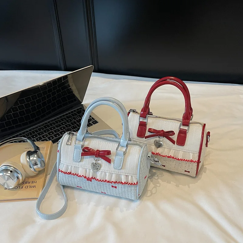 

2025 New Women's Underarm Bow Bag - Exquisite Printed Shoulder Purse - Fashionable Small Crossbody Handbag
