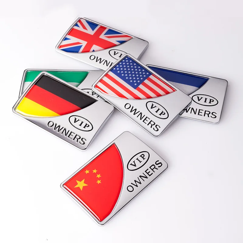 

Car Body 3D Metal Emblem Badge Country Flag Sticker For Mini Cooper R55 R56 R58 R60 R61 F54 F55 F56 F57 F60 Countryman VIP Owner