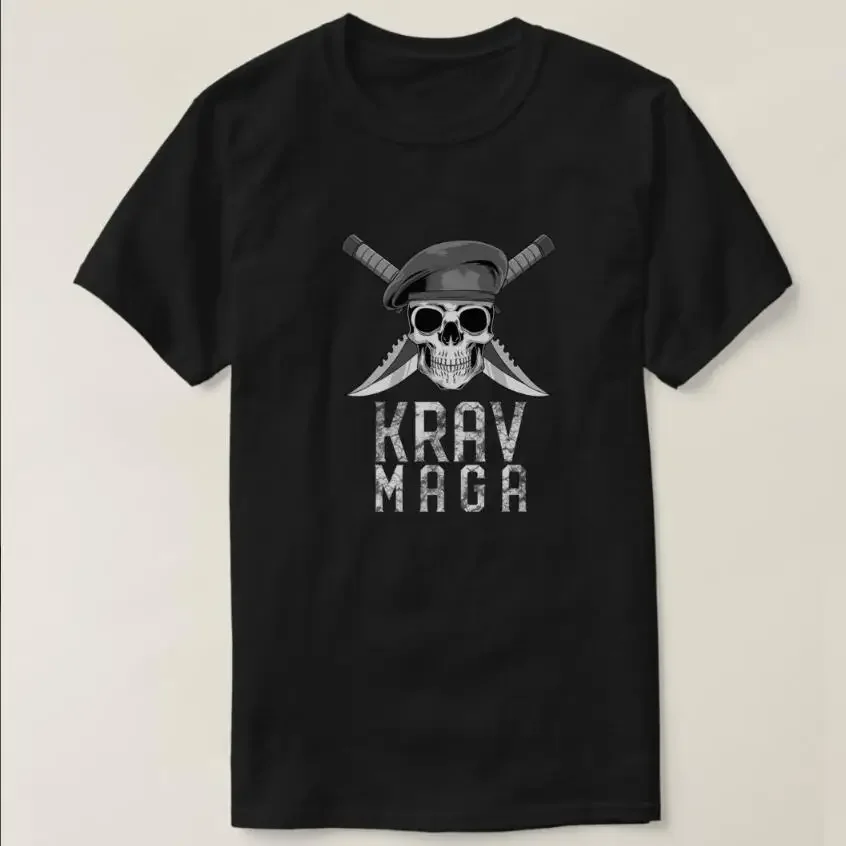 

Krav Maga Fighting - Military Skull Men T-Shirt Short Sleeve Casual Cotton O-Neck Summer Mens T Shirts