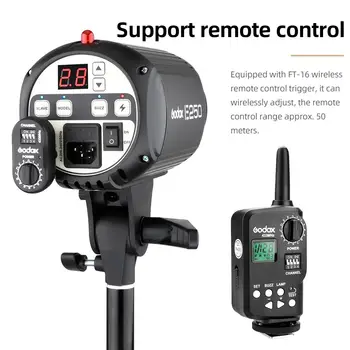 Godox E250 PRO Studio fotografico Strobe Flash Light Flash da studio da 250 W con porta di controllo wireless (250WS) 10 best sales Godox Pro - №2