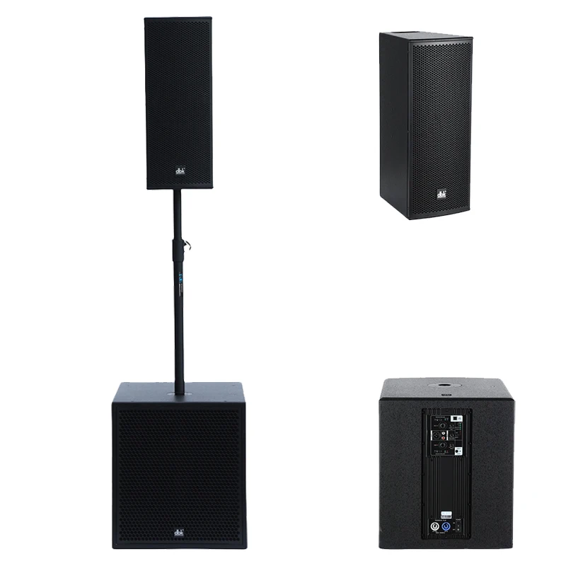 

Professional Active Bass 15 Inch Subwoofers 2*8inch Column Speaker With Built-in Amplifier Powered Subwoofer Audio Set